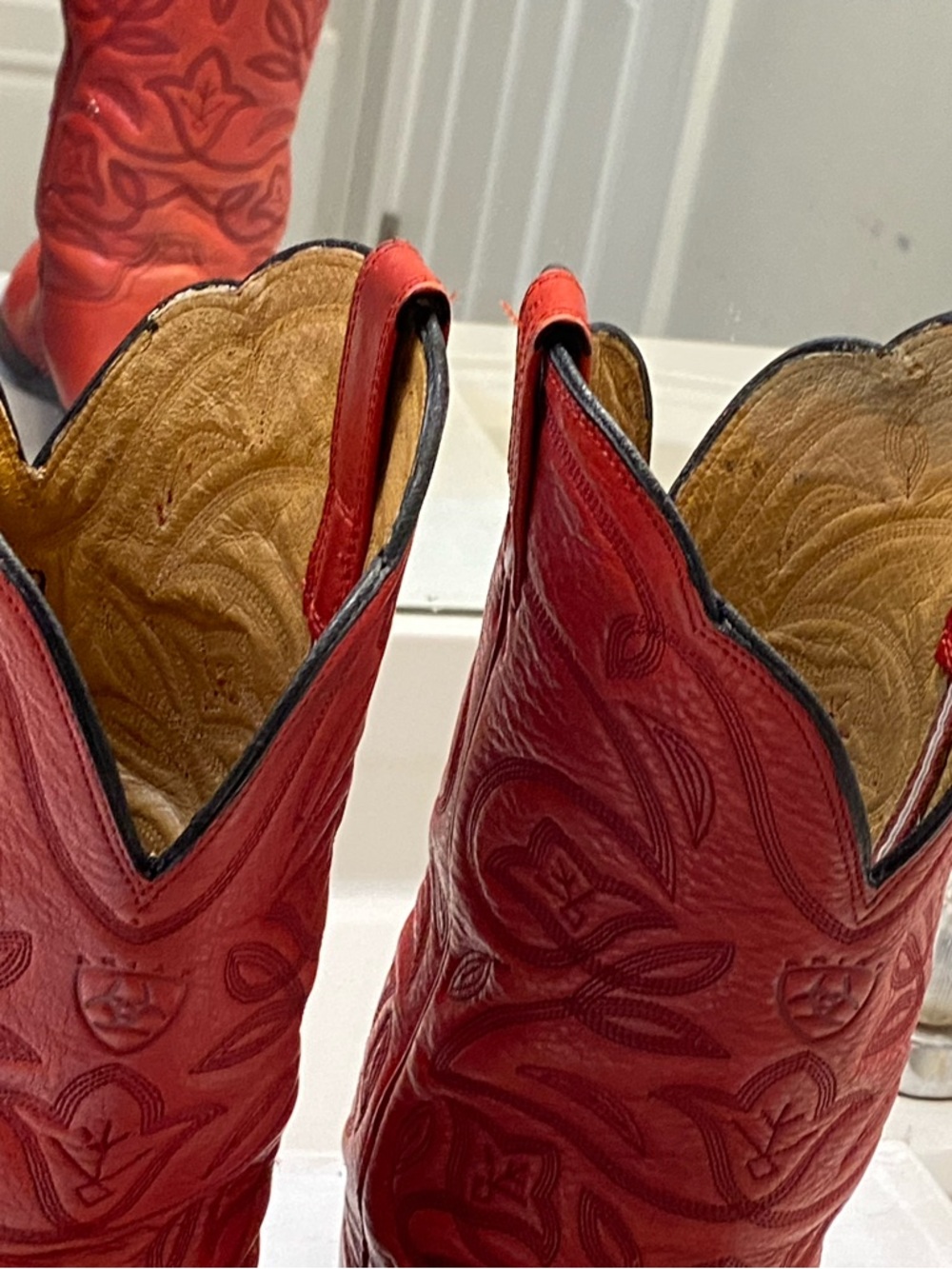 ARIAT Women Heritage Cowboy Boot Size 9B good condition clean interior/bottom - Picture 10 of 12